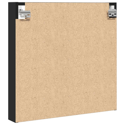 Vitriinikaappi musta 60x8,5x58 cm tekninen puu