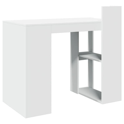 Työpöytä valkoinen 103,5x56,5x94 cm tekninen puu