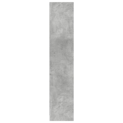 Kirjahylly betoninharmaa 57x28,5x141 cm tekninen puu