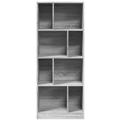 Kirjahylly harmaa Sonoma 57x28,5x141 cm tekninen puu