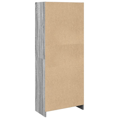 Kirjahylly harmaa Sonoma 57x28,5x141 cm tekninen puu