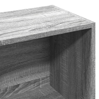 Kirjahylly harmaa Sonoma 57x28,5x141 cm tekninen puu