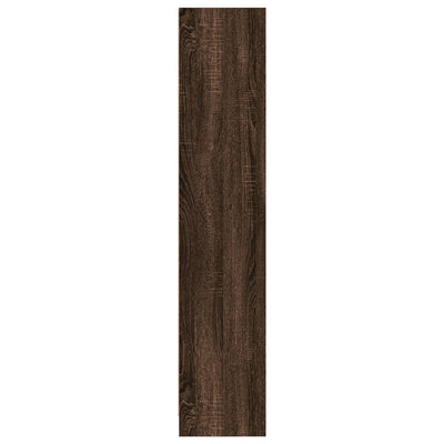 Kirjahylly ruskea tammi 57x28,5x141 cm tekninen puu