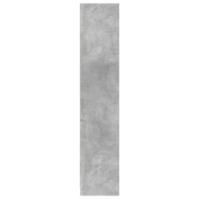 Kirjahylly betoninharmaa 57x28,5x107,5 cm tekninen puu
