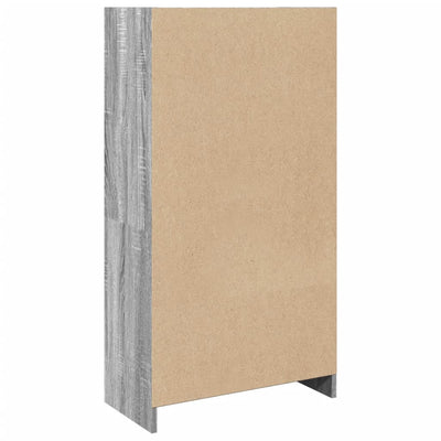 Kirjahylly harmaa Sonoma 57x28,5x107,5 cm tekninen puu