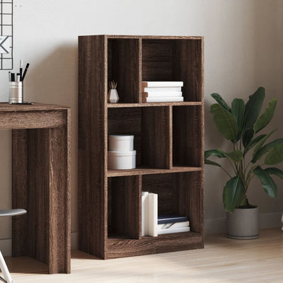 Kirjahylly ruskea tammi 57x28,5x107,5 cm tekninen puu