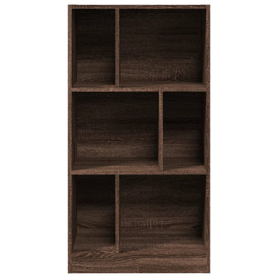 Kirjahylly ruskea tammi 57x28,5x107,5 cm tekninen puu