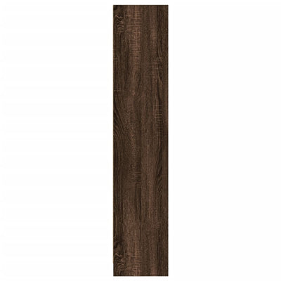 Kirjahylly ruskea tammi 57x28,5x107,5 cm tekninen puu