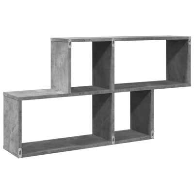 Seinähylly betoninharmaa 100x20x53 cm lastulevy