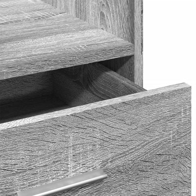 Harmaa puhujan koroke pyörät/laatikko Ghican 55x55x107cm (puinen)