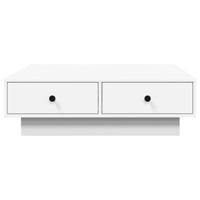 Valkoinen sohvapöytä Eleganta 90x90x28cm (lastulevy)