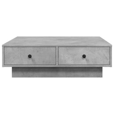 Sohvapöytä betoninharmaa 90x90x28 cm lastulevy