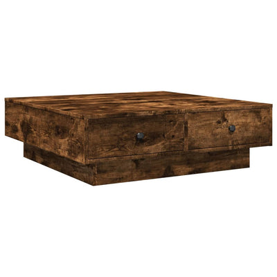 Sohvapöytä savutammi 90x90x28 cm tekninen puu