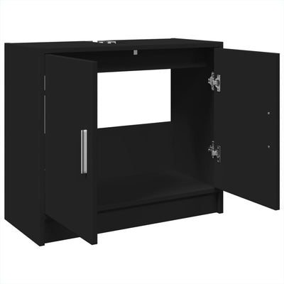 Allaskaappi musta 63x29x55 cm tekninen puu