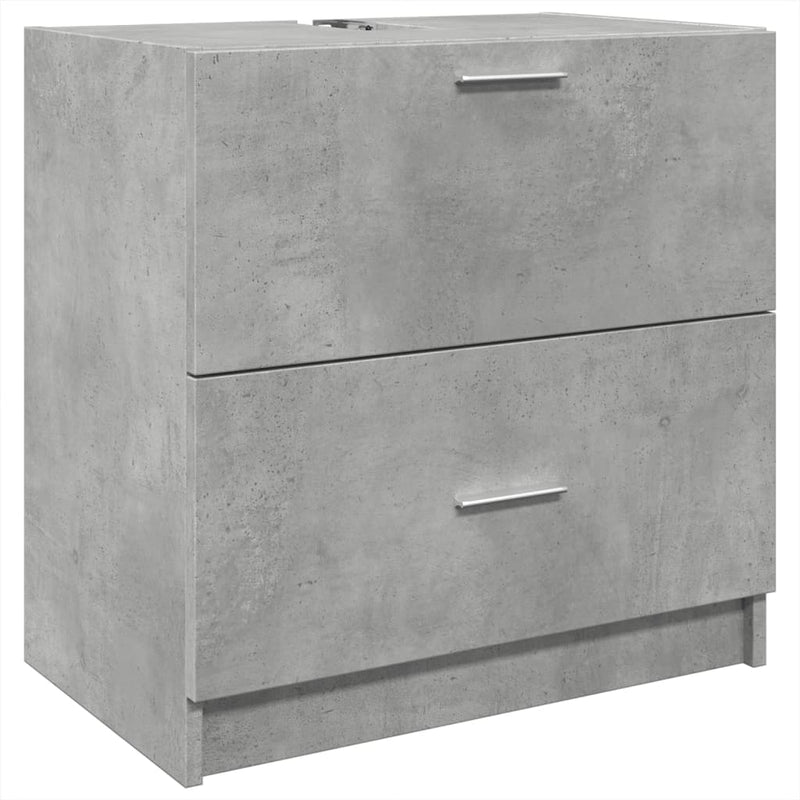 Betoninharmaa allaskaappi Francis 59x37x59cm (puinen)