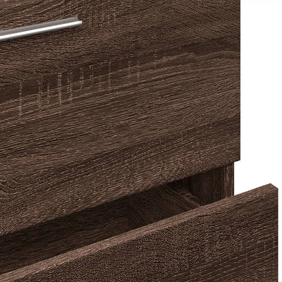 Ruskea tammi pesuallaskaappi Francis 59x37x59cm (puinen)