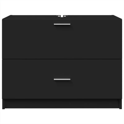 Musta allaskaappi Francis 78x37x59cm (puinen)