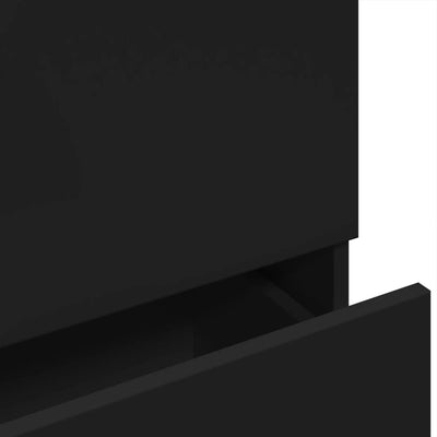 Musta allaskaappi Francis 78x37x59cm (puinen)