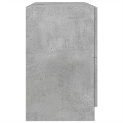 Allaskaappi betoninharmaa 78x37x59 cm tekninen puu