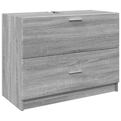 Pesuallaskaappi harmaa Sonoma 78x37x59 cm tekninen puu
