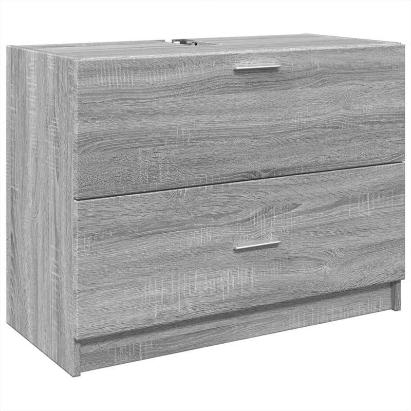 Harmaa pesuallaskaappi Francis 78x37x59cm (puinen)