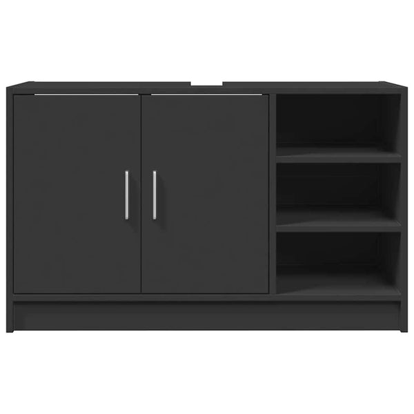 Allaskaappi musta 90x29x55 cm tekninen puu
