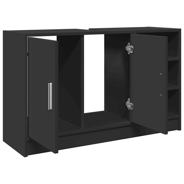 Allaskaappi musta 90x29x55 cm tekninen puu