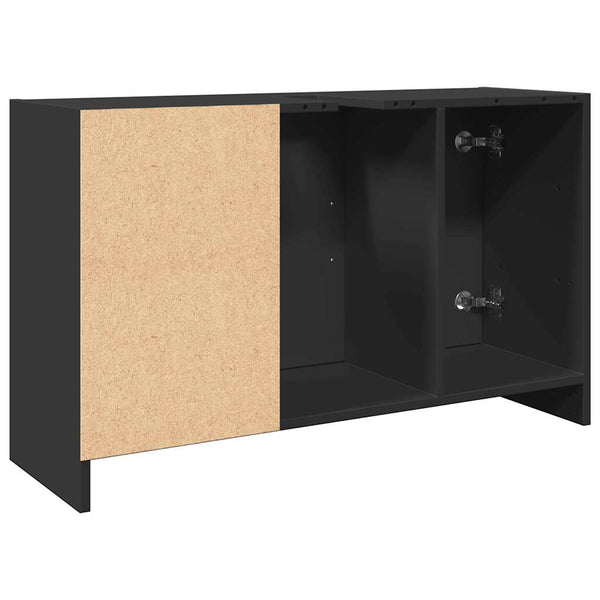 Allaskaappi musta 90x29x55 cm tekninen puu