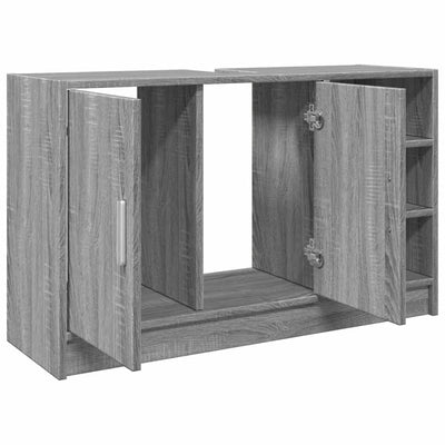 Allaskaappi harmaa Sonoma 90x29x55 cm tekninen puu