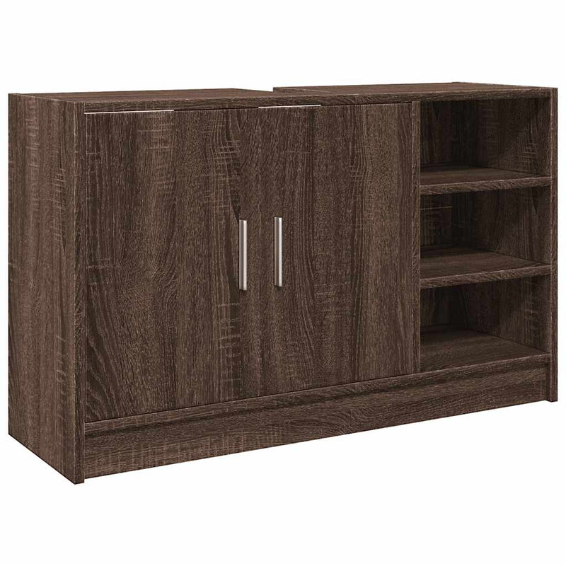 Ruskea tammi allaskaappi Turgay 90x29x55cm (puinen)