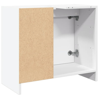 Allaskaappi valkoinen 63x29x55 cm tekninen puu