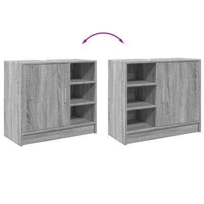 Allaskaappi harmaa Sonoma 63x29x55 cm tekninen puu