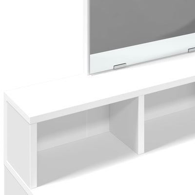 Valkoinen peilipöytä Suicid 80x41x144,5cm