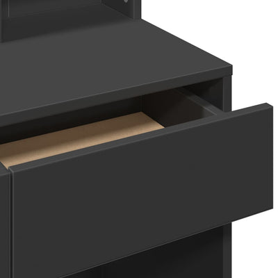 Musta peilipöytä Suicid 80x41x144,5cm