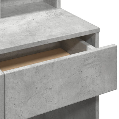 Betoninharmaa peilipöytä Suicid 80x41x144,5cm