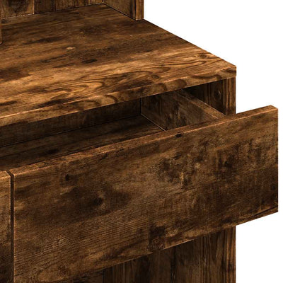 Savutammi peilipöytä led-valoilla Evanteea 80x41x144,5cm