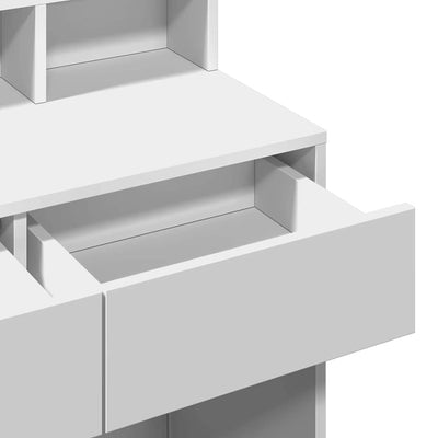 Valkoinen peilipöytä led-valoilla Odotie 80x41x134,5cm