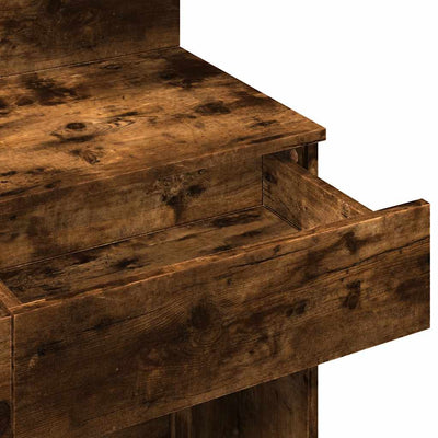 Savutammi peilipöytä led-valoilla Robinson 100x40x130cm