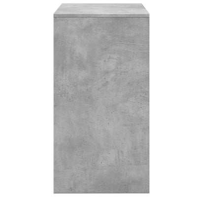 Meikkipöytä ja jakkara betoninharmaa 60x40x113,5 cm