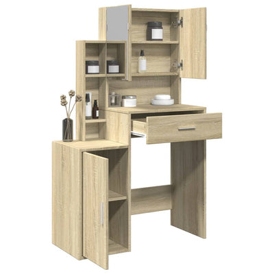 Peilipöytä Sonoma-tammi 80x35x132 cm