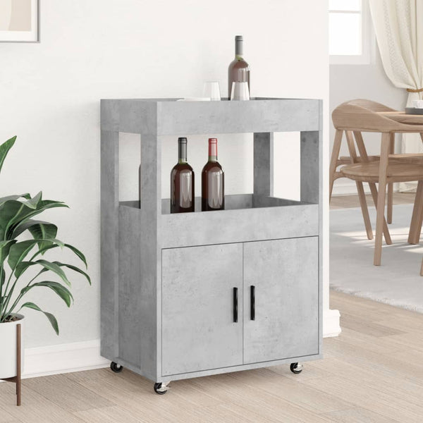Baarivaunu betoninharmaa 60x39,5x89 cm tekninen puu