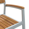 Ruskea puutarhan tuoli Tivoli 56x57x87cm (8 pcs, akaasiapuu)