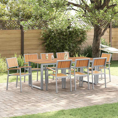 Ruskea puutarhan tuoli Tivoli 56x57x87cm (8 pcs, akaasiapuu)