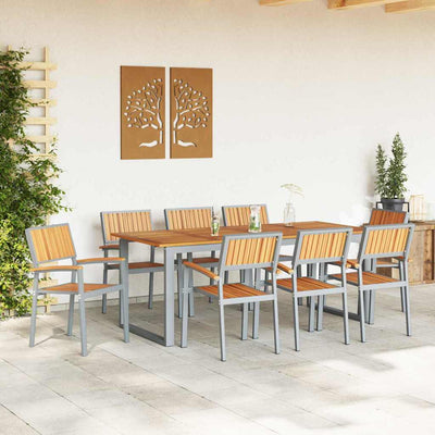 Ruskea puutarhan tuoli Tivoli 56x57x87cm (8 pcs, akaasiapuu)