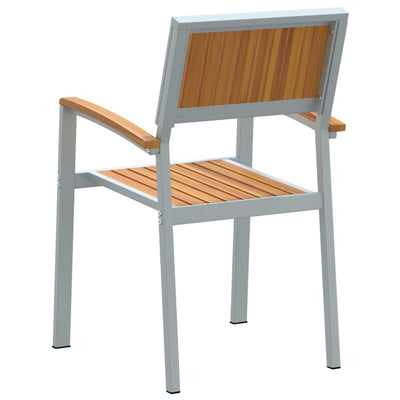 Ruskea puutarhan tuoli Tivoli 56x57x87cm (8 pcs, akaasiapuu)