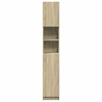 Kylpyhuonekaappi sonoma tammi 32x25,5x190 cm lastulevy
