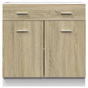 Alalipastokaappi Sonoma-tammi 80x46x81,5 cm lastulevy