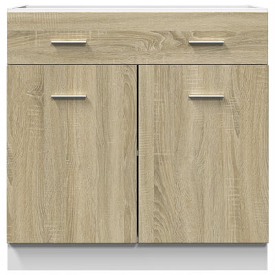 Alalipastokaappi Sonoma-tammi 80x46x81,5 cm lastulevy