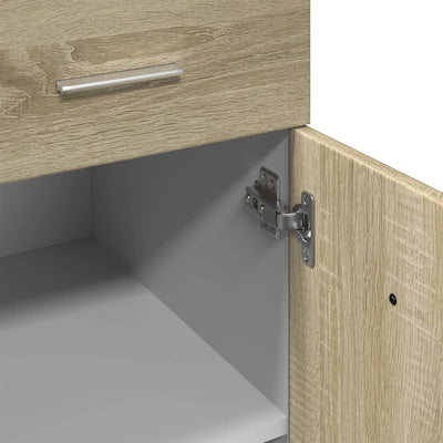 Alalipastokaappi Sonoma-tammi 80x46x81,5 cm lastulevy