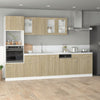 Mikroaaltouunin kaappi Sonoma-tammi 60x57x207 cm lastulevy